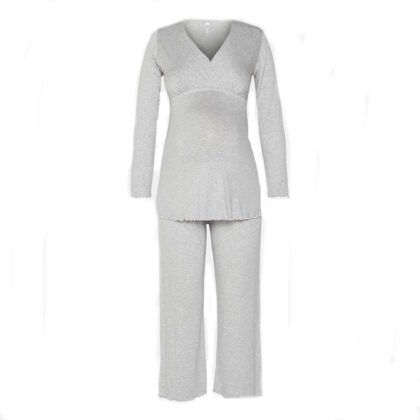 Maternity Long Sleeve Crossover  Pyjama