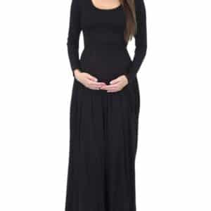 Long Sleeved Maxi Dress Black